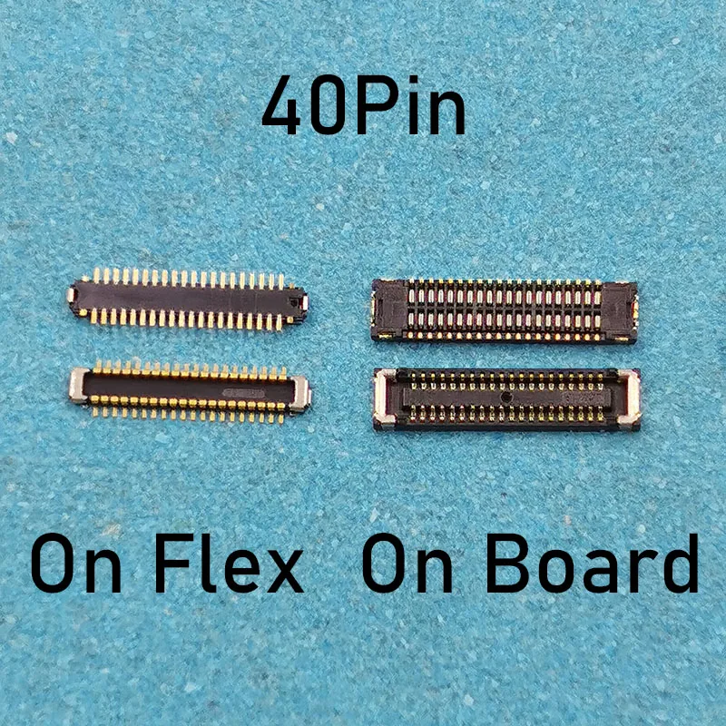 2 adet 40pin lcd ekran FPC Konektörü Anakart için Xiaomi 10T 10Tpro Pocophone POCO X3 X3 Redmi 9 Not 9 Pro 5G K30S