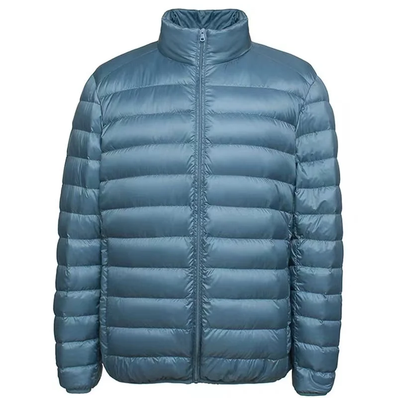 Yeni Erkek Stand-up Yaka balon ceket Yumuşak Mat Su Geçirmez Kumaş Aşağı Ceketler Dikişsiz Kış Sonbahar Sıcak Giyim Ceket Blazer