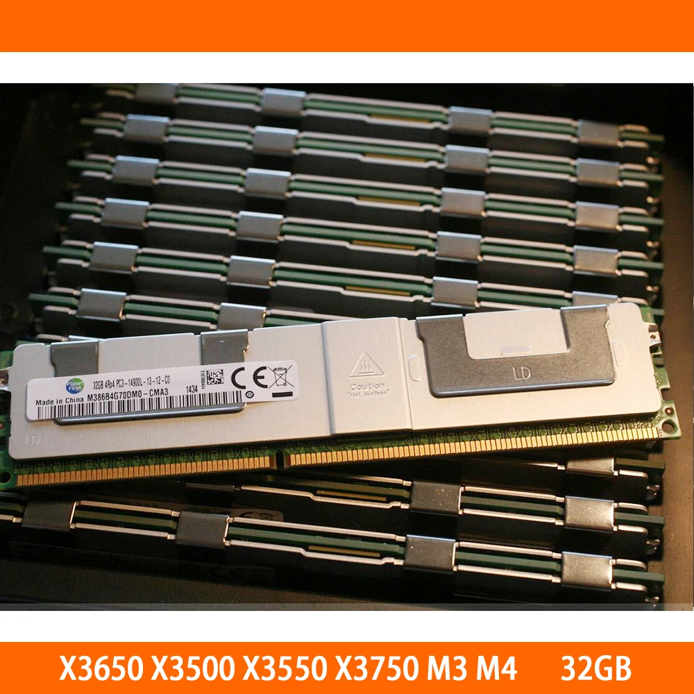 IBM İçin X3650 X3500 X3550 X3750 M3 M4 RAM 32G 32 GB DDR3 1866 ECC REG 4RX4 Bellek Yüksek Kalite Hızlı Gemi