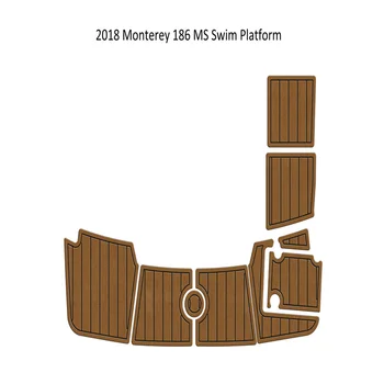 2018 Monterey 186 MS Yüzmek Platfrom Adım Ped Tekne EVA Köpük Sahte Tik Güverte Zemin