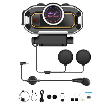 Kaskları Kablosuz Kulaklık Motosiklet Kablosuz Kulaklık Stereo Ses İle 5.0 El Ücretsiz Su Geçirmez Motosiklet Kaskları İletişim
