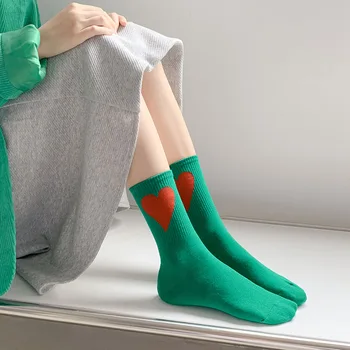 Sonbahar ve Kış Yeni Çorap Kadın Aşk Kore Erkekler ve Kadınlar Çiftler Pamuk Çorap komik çoraplar