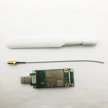 UC20-G Mini Pcıe + IPEX SMA pigtail+5dbi anten + MİNİ PCIE USB adaptörü ile SIM kart yuvası 3G modülü