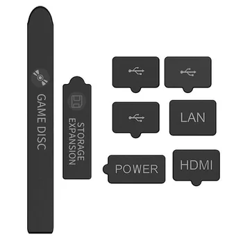 XBOX Serisi S X Konsolu Aksesuarları Silikon 8 adet Toz Geçirmez yüzey koruma Seti